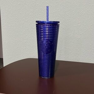 24oz blue Starbucks tumbler